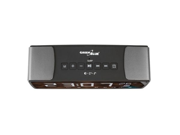 GreenBlue 62917 GB200 kelloradio Bluetooth 4.2 FM 6 W, musta/harmaa