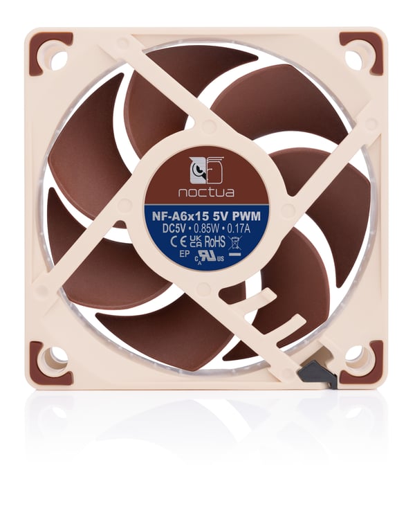 Noctua NF-A6X15 5V PWM - Sisäosa tuulettimella - 60 mm