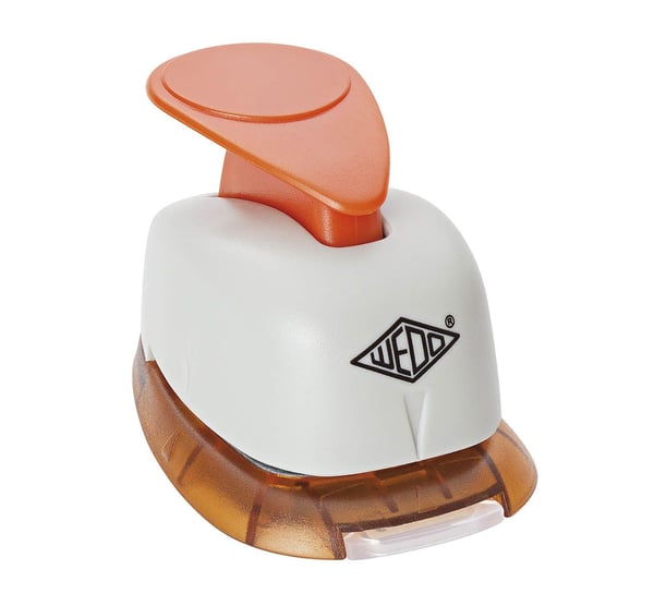 Wedo Heart, Stans för hobbybruk, Grå, Orange, papper, 220 g/m ^, 65 mm, 44 mm