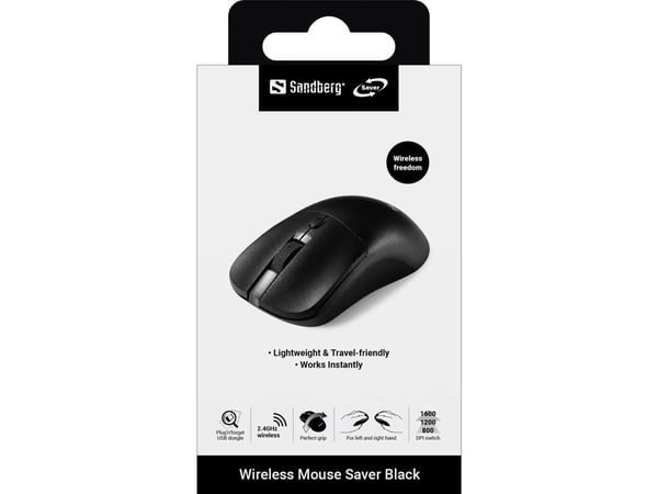 Sandberg Wireless Mouse Saver Black