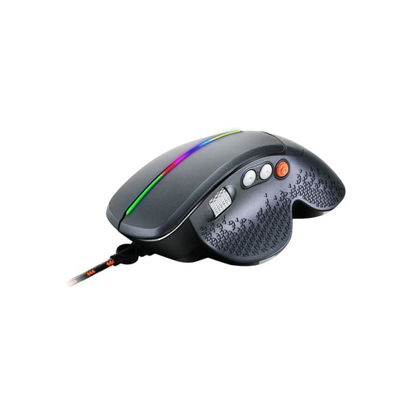 Canyon Gaming Apstar GM-12 - Mus - optisk - 6 knappar - kabelansluten - USB - mörkgrå - hängande låda