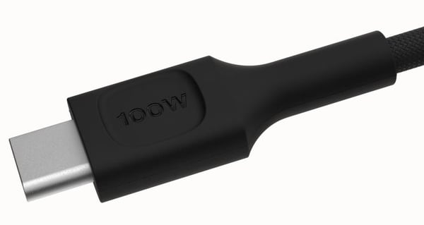 Green Cell PowerStream - USB-kabel - USB-C (100W PD) (hann) til USB-C (100W PD) (hann) - 1.2 m - flettet - panther black