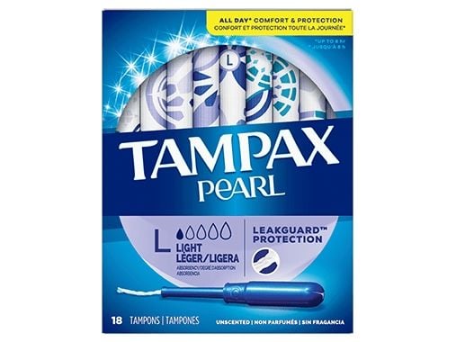 Tampax Pearl Lites tamponit, 18 kpl