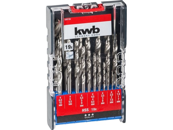 kwb ?109119, Porakone, Nopeita teräksiä (HSS), B071DTPG1V, 414 g, 95 mm, 180 mm
