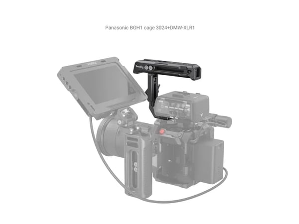 SmallRig 3082, Kaarikahva, musta, Alumiini, 1/4-20, 3/8-16", Sony XLR-K1M / K2M / K3M and Panasonic DMW-XLR1 / XLR2, 40 mm