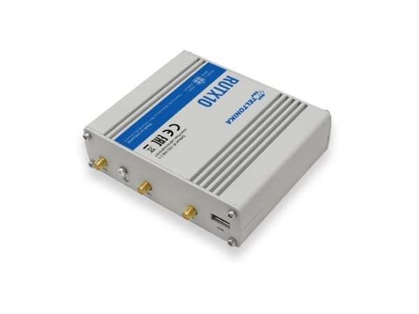 Teltonika RUTX10, Wi-Fi 5 (802.11ac), Kaksitaajuus (2,4 GHz/5 GHz), Ethernet LAN, Valkoinen, Pöytäreititin