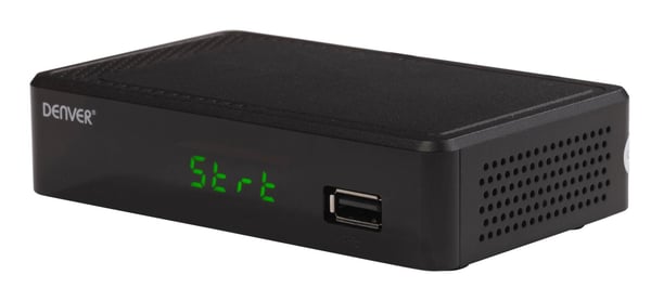 Denver DTB-148, Ethernet (RJ-45), Terrestrial (marksänd), Full HD, DVB-T2, 720p, 1080p, H.265, MPEG1, MPEG2, MPEG4, HE-AAC