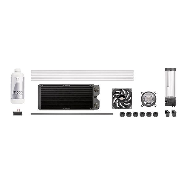 Thermaltake Pacific TOUGH C240, Væskekjølesett, 12 cm, 500 RPM, 2000 RPM, Svart