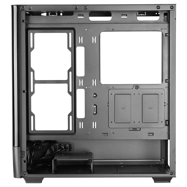Mars Gaming MCLCDPRO PC-kabinett ATX/micro ATX/Mini-ITX, svart herdet glass