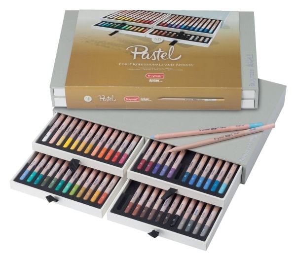 Bruynzeel Design pastell blyantetui | 48 farger