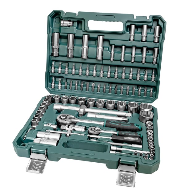 Brüder Mannesmann Yläavainsarja Metrinen 1/4 (6,3 mm), 1/2 (12,5 mm) 94-osainen M 2055-SL