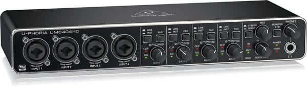 Behringer UMC404HD lydopptaksgrensesnitt