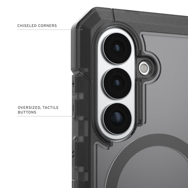 UAG - Trooper w/Magnet Cover - Clear/Ash - Samsung S26