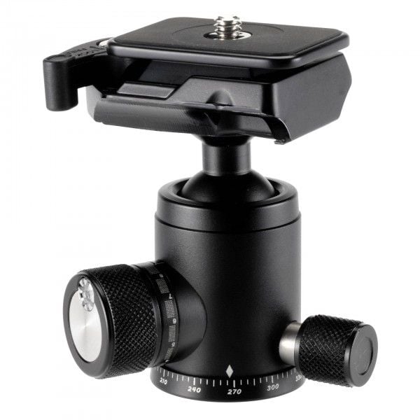 Velbon QHD-S4M, Svart, Gjuten aluminium, 1/4", 1 styck, 43 mm, 180 g