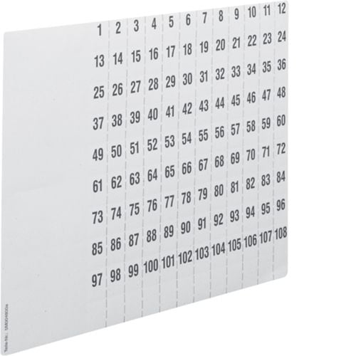 Hager ZZ90C, Hvit, firkant, Svart på hvitt, Universell, Papir, 108 stykker
