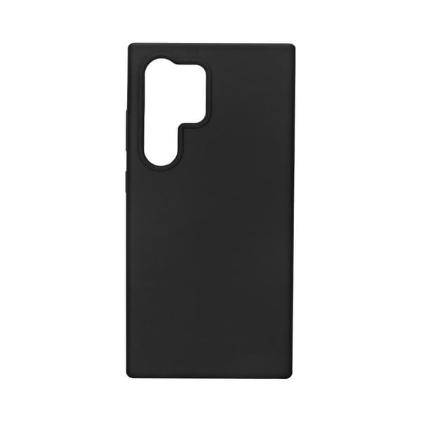 eSTUFF Infinite Vienna - Baksidesskydd för mobiltelefon - 100% återvunnen plast - termoplastisk polyuretan (TPU) - svart - för Samsung Galaxy S25 U...