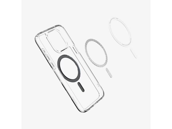 Spigen Ultra Hybrid MagFit, Suojus, Apple, iPhone 15 Pro, 15,5 cm (6.1"), Läpinäkyvä