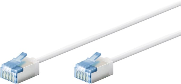 Goobay 74332, 1 m, Cat6a, U/FTP (STP), RJ-45, RJ-45, Hvit