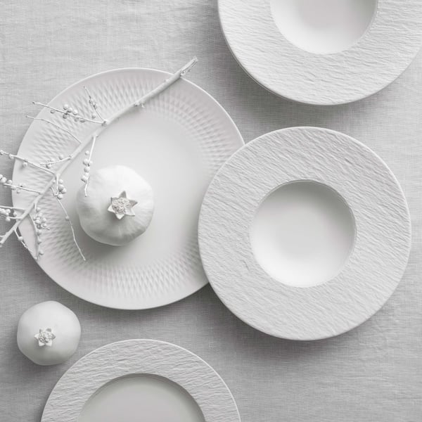Villeroy & Boch Manufacture Rock servisesett, 6 deler, hvit