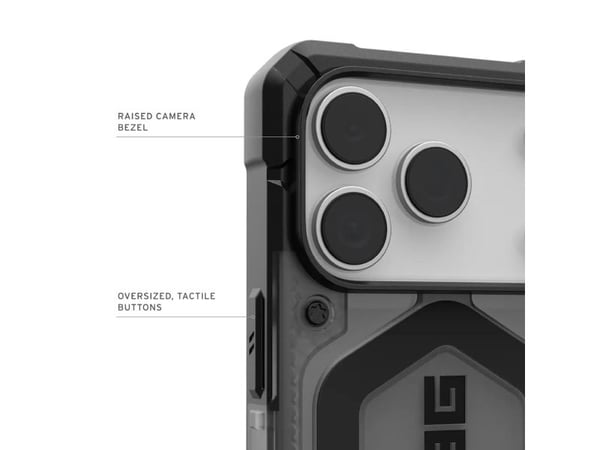 Urban Armor Gear Pathfinder, Mobilskal, Apple, iPhone 17 Pro, 16 cm (6.3"), Ash, Svart