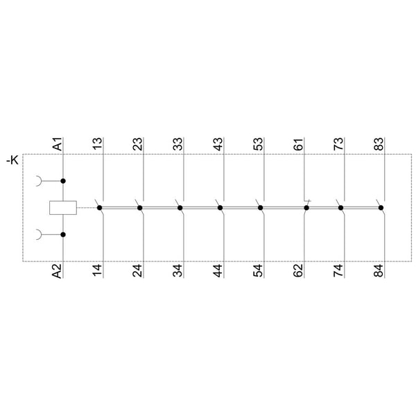 Siemens 3RH2271-1AP60 Apukosketin 7 katkaisukosketinta, 1 x katkaisukosketin 10 A 1 kpl 1 kpl