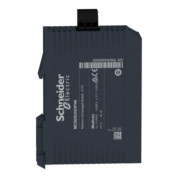 Schneider Electric MCSESU053FN0, Uhåndtert, Fast Ethernet (10/100), DIN-skinne