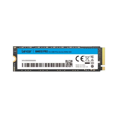 Lexar NM610 Pro - SSD - 500 GB - intern - M.2 2280 - PCIe 3.0 x4 (NVMe)