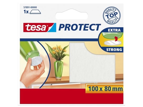 TESA Protect, Valkoinen, Suorakulmainen, 100 mm, 80 mm, 1 kpl