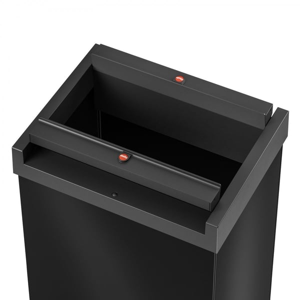 Hailo Big-Box Swing L 0840-141 Jäteastia 35 l Teräslevy (S x K x S) 339 x 545 x 260 mm Musta Itsesulkeutuva saranoitu kansi 1 kpl