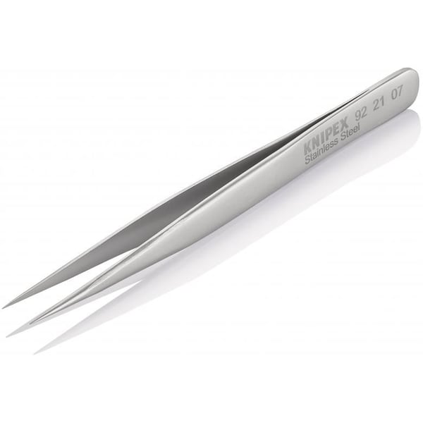 Knipex 92 21 07, Rostfritt stål, Rostfritt stål, Spetsig, Rak, 14 g, 10 mm