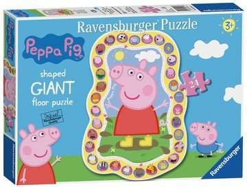 Ravensburger Peppa Pig Shaped Floor, 24 styck, Tecknade serier, 3 År