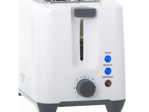 Adler AD 3216 brödrost 750 W 2 skivor, grå/vit