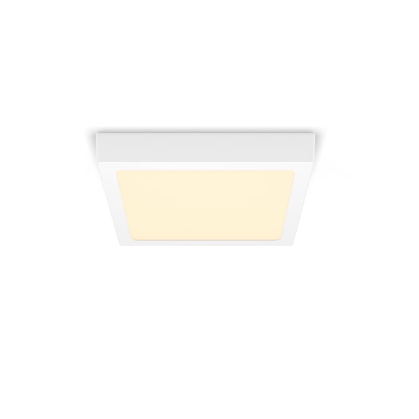 Philips Funksjonell Magneos-taklampe, 12 W, kvadratisk, Overflateegnet, Ikke-utskiftbare pærer, LED, 2700 K, 1200 lm, Hvit