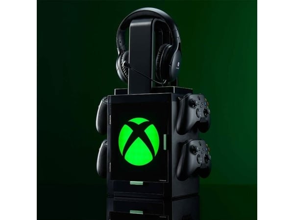 Numskull Games Official Xbox Gaming Locker, Hållare för spelskivor, Xbox, Svart, Kabel