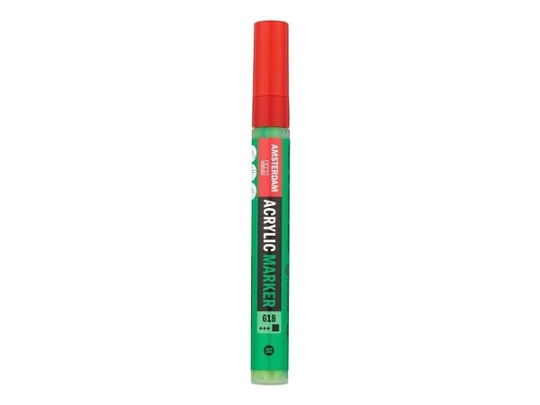 Amsterdam Acrylic Marker 4 mm Permanent Green Light 618