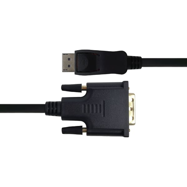 DELTACO - Adapterkabel - DisplayPort (hann) til DVI-D (hann) - 3 m - aktiv, støtte for 1920 x 1080 ved 60 Hz, up to 4.95 Gbps data transfer rate - ...
