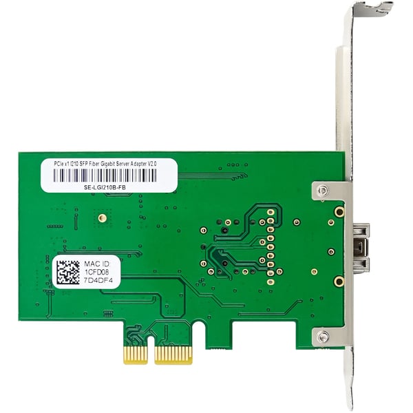 InLine Gigabit-nettverkskort 1x SFP fiber 1Gb/s PCIe x1 inkl. LP-sporbrakett (51125N)