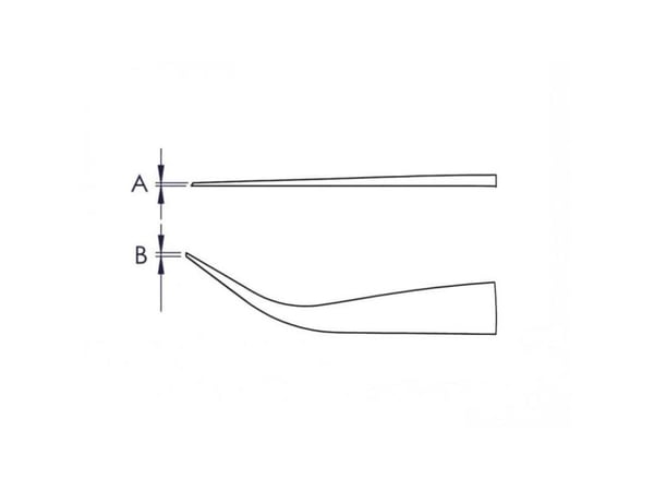 Knipex 92 81 03, Rustfritt stål, Svart, Rustfritt stål, Konisk, Buet, 17 g, 15 mm Knipex 92 81 03, Rustfritt stål, Svart, Rustfritt stål, Konisk, Buet, 17 g, 15 mm