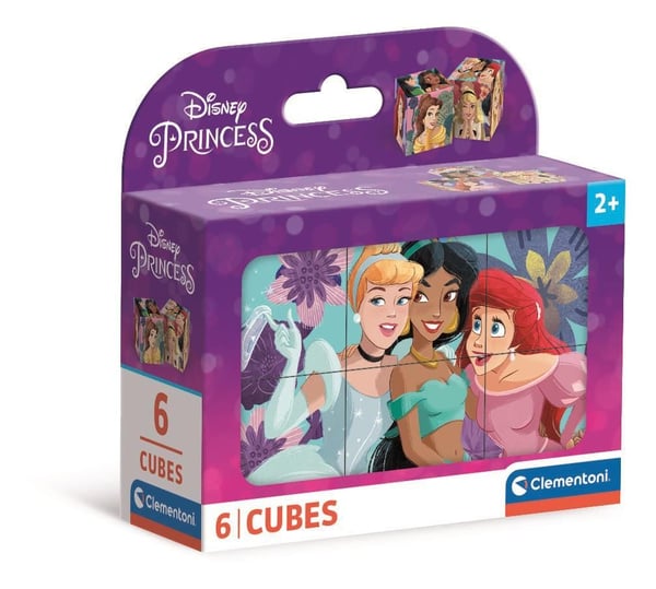 Clementoni Puslespil Disney Princess, 6 cubes