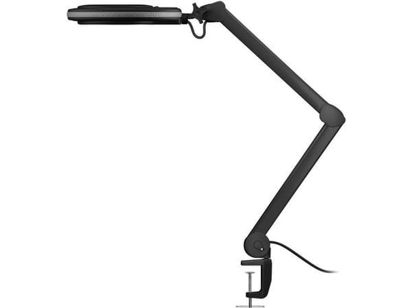 Goobay 65575 LED-suurennuslamppu puristimella 650 lm 1,75x, musta