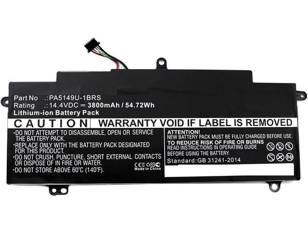 CoreParts - Akut tietokoneen akku - Litiumion - 3800 mAh - 54.7 Wh - lajittelu - Dynabook Toshiba Tecra Z40 -tietokoneeseen Dynabook Toshiba Tecra Z40