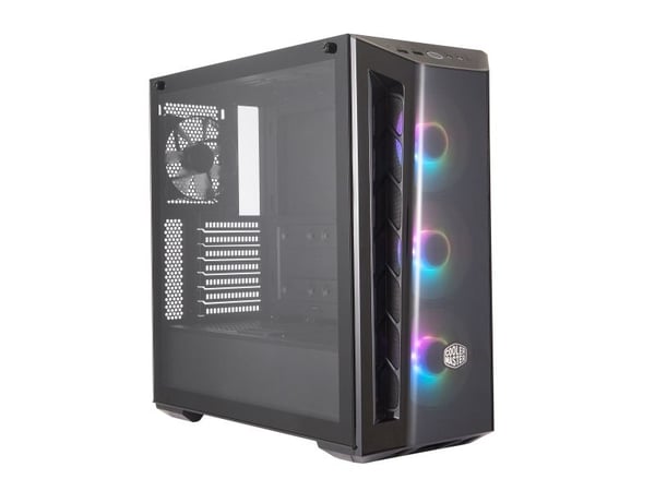 Cooler Master MasterBox MB520 ARGB - Tower - utvidet ATX (E-ATX) - sidepanel med vindu (herdet glass) - ingen strømforsyning (ATX) - svart - USB/lyd
