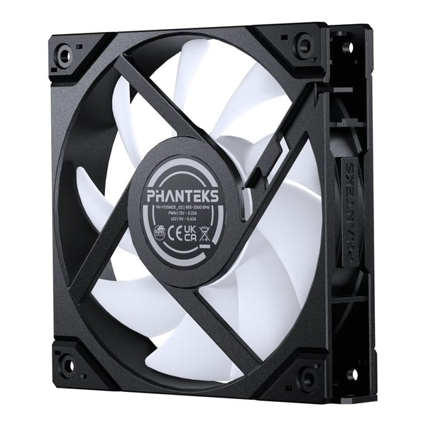 Phanteks M25G2-120, Vifte, 12 cm, 39,28 sone, Svart