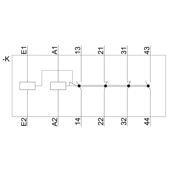 Siemens 3RH2422-1AF00 Apukosketin 1 kpl 1 kpl