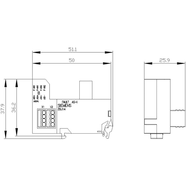 Siemens Siemens Siemens Dig.Industr. Interface 36,1 V IP20 1 kpl