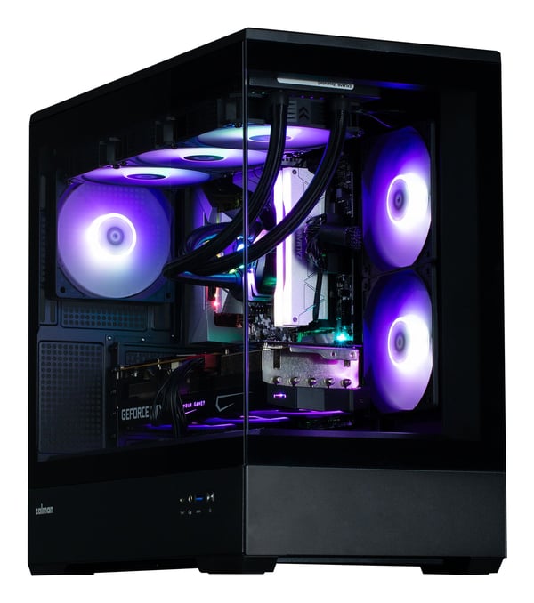 Zalman P30 BW, Mini Tower, PC, Svart, micro ATX, Mini-ITX, Plast, Stål, Härdat glas, Multi