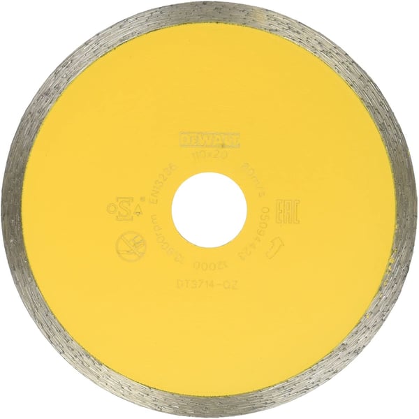 DEWALT DT3714-QZ timanttilaikka 110 x 20 mm jatkuvalla reunalla DWC410:lle
