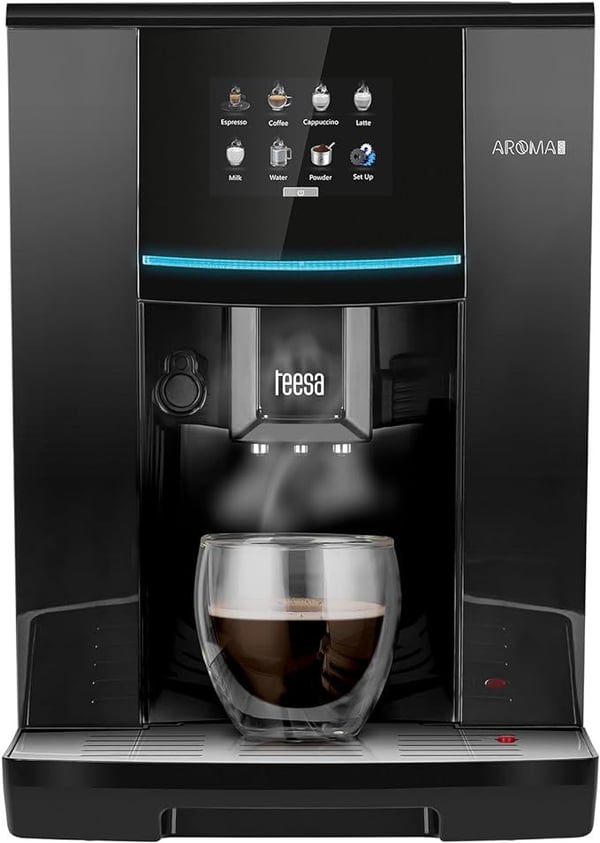 Teesa Tessa Aroma 800, Espressomaskin, 2 l, Kaffe bønner, Malt kaffe, Innebygd kaffekvern, 1500 W, Sort