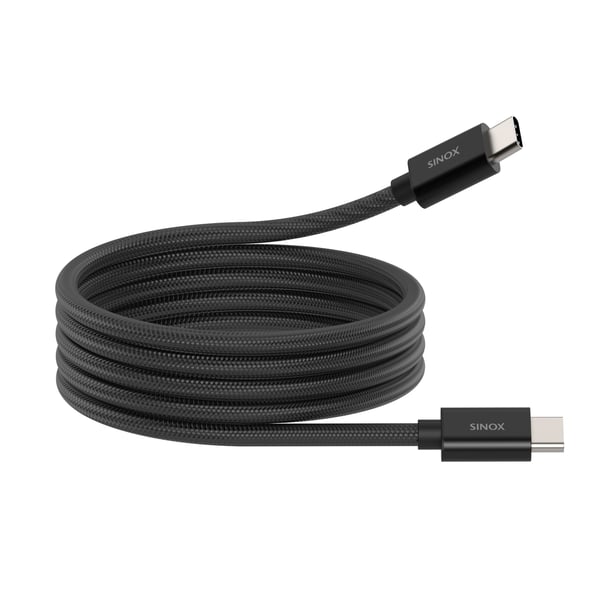 Sinox PRO USB C 2.0 magnetisk kabel. 1 m svart