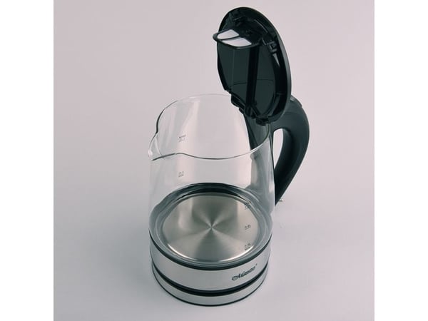 Feel-Maestro MR062, 1,2 L, 1630 W, Musta, Läpinäkyvä, Lasi, Säädettävä termostaatti, Veden tason ilmaisin